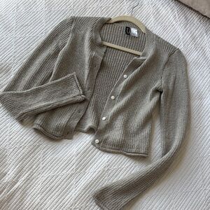 Sage Women's Beige Cardigan Sweater